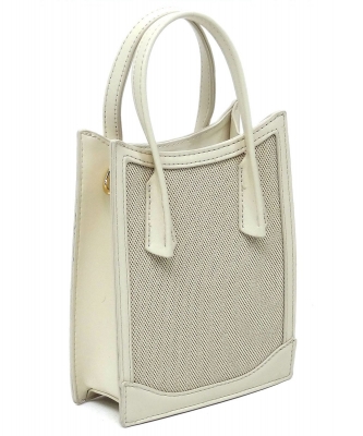 Canvas Mini Bag Cell Phone Purse Crossbody Bag CSD005 BEIGE